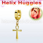 ehg769 stainless steel huggie piercing