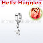 ehh770 stainless steel huggie piercing