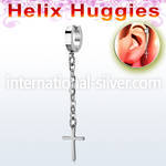 ehhlcrs stainless steel huggie piercing