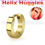 er248g tiny gold anodized 316l steel helix huggie