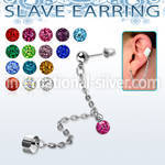 erdl16 fake illusion hoops surgical steel 316l belly button