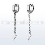 erhllit stainless steel ear ring ear stud piercing