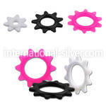 fri loose body jewelry parts silicon body jewelry belly button