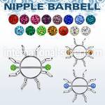 frnp104 straight barbells surgical steel 316l nipple