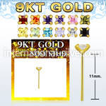 g9yzqm1 gold bend it yourself nose studs nose piercing