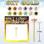 g9yzsm1 gold bend it yourself nose studs nose piercing