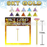 g9yztm1 gold bend it yourself nose studs nose piercing