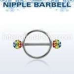 gfrnpe5 straight barbells surgical steel 316l nipple