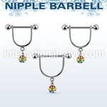 gfrsnp6 straight barbells surgical steel 316l nipple