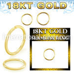 ggsel20 18 karat yellow gold seamless hoop ring 20g