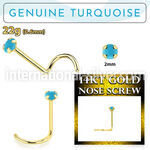gscge7 l shape nose studs gold nose