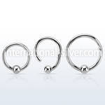 hbcrb16 high polished steel hinged ball closure ring w 3mm ball