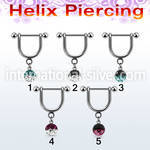 heuefr5 micro curved barbells surgical steel 316l helix