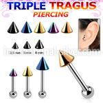 hextbcn straight barbells anodized surgical steel 316l tragus