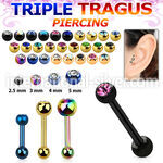 hextdc straight barbells anodized surgical steel 316l tragus