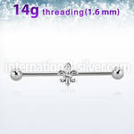 idsh24s straight barbells surgical steel 316l ear lobe