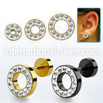 iftf cheaters  illusion plugs and tapers anodized surgical steel 316l ear lobe