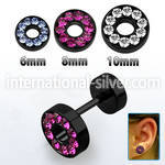 iftrdc cheaters  illusion plugs and tapers anodized surgical steel 316l ear lobe
