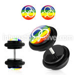 ilvgr10 cheaters  illusion plugs and tapers acrylic body jewelry belly button