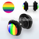 ilvgr11 cheaters  illusion plugs and tapers acrylic body jewelry belly button