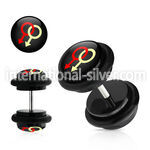 ilvgr13 cheaters  illusion plugs and tapers acrylic body jewelry belly button