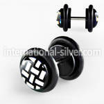 ilvgr21 cheaters  illusion plugs and tapers acrylic body jewelry belly button