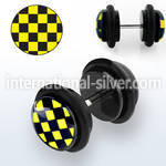 ilvgr24 cheaters  illusion plugs and tapers acrylic body jewelry belly button