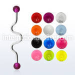inavb5 straight barbells surgical steel 316l with acrylic parts 