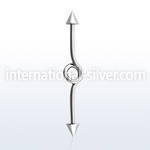 inbcn5 straight barbells surgical steel 316l 