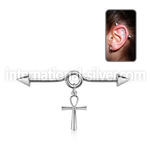 incnd19 surgical steel barbells ear lobe helix piercing