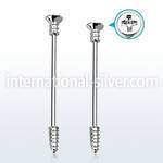 indsh19 straight barbells surgical steel 316l 