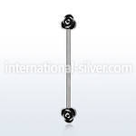 indsh24 straight barbells surgical steel 316l ear lobe