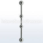 indsh3 straight barbells surgical steel 316l 