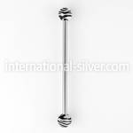 indxj straight barbells surgical steel 316l with acrylic parts 
