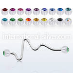 ineajb5 straight barbells surgical steel 316l with acrylic parts helix