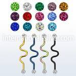 intafr5 straight barbells anodized surgical steel 316l 