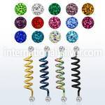 intdfr5 straight barbells anodized surgical steel 316l 