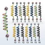 intdfr5a straight barbells anodized surgical steel 316l 
