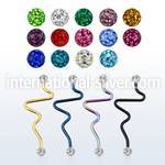 intefr5 straight barbells anodized surgical steel 316l 