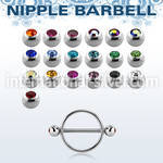 jbnpe5 straight barbells surgical steel 316l nipple
