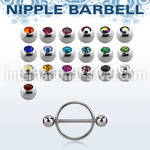 jbnpe6 straight barbells surgical steel 316l nipple