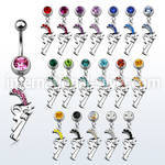 mcd358 belly rings surgical steel 316l belly button
