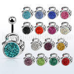 mcd374 belly rings surgical steel 316l belly button
