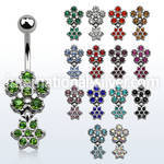 mcd377 belly rings surgical steel 316l belly button