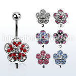 mcd378 belly rings surgical steel 316l belly button