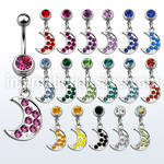 mcd401 belly rings surgical steel 316l belly button