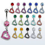 mcd402 belly rings surgical steel 316l belly button