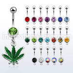 mcd432 belly rings surgical steel 316l belly button
