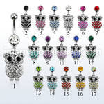 mcd441 belly rings surgical steel 316l belly button
