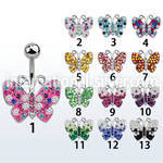mcd448 belly rings surgical steel 316l belly button